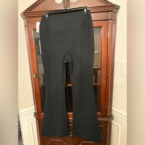 Yogalicious Madison crossover flare yoga pants black XL